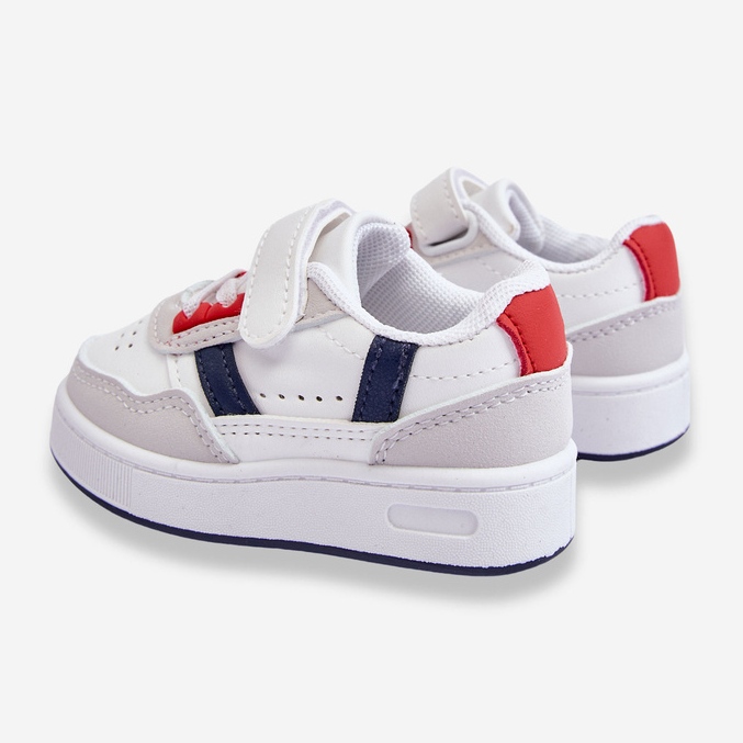 Chaussures de sport classiques pour enfants Marlin blanc et rouge 2