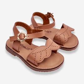 Sandales classiques pour enfants Izzy Brown brun 2