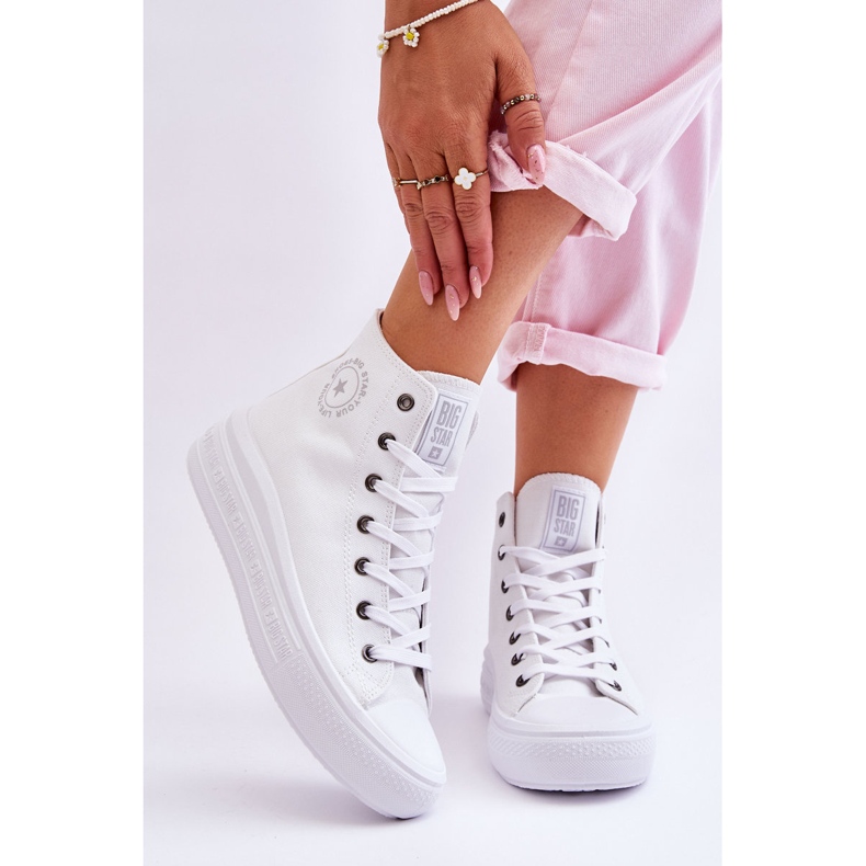 Baskets Montantes Femme Big Star LL274A183 Blanc blanche 2