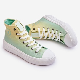 Baskets Plateformes Hautes Big Star LL274A190 Jaune-Vert 1