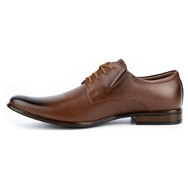 Olivier Chaussures élégantes en cuir pour hommes 302T3 marron brun 1 Olivier Chaussures élégantes en cuir pour hommes 302T3 marron brun 1