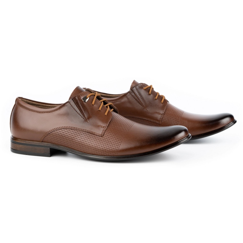 Olivier Chaussures élégantes en cuir pour hommes 302T3 marron brun 2 Olivier Chaussures élégantes en cuir pour hommes 302T3 marron brun 2