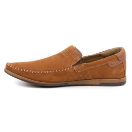KOMODO Mocassins cuir homme 876 camel multicolore 1