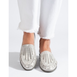 W. Potocki Chaussures argent ajourées femme Potocki 2