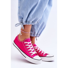FR1 Baskets Basses Classiques Femme Fuchsia Vegas rose 1