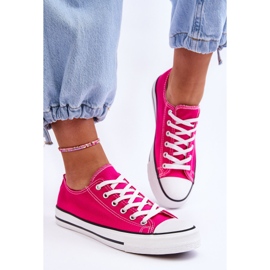 FR1 Baskets Basses Classiques Femme Fuchsia Vegas rose 2