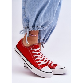 FR1 Baskets Basses Classiques Pour Femme Rouge Vegas 1