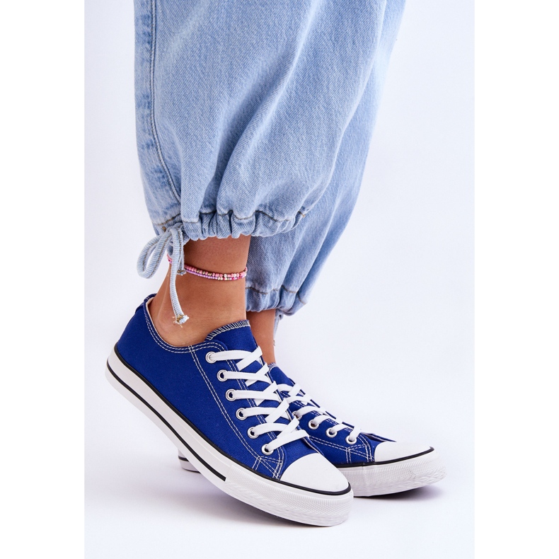 FR1 Baskets basses classiques pour femmes Bleu Vegas 1 FR1 Baskets basses classiques pour femmes Bleu Vegas 1