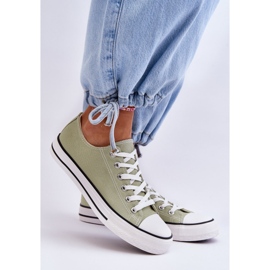 FR1 Baskets basses classiques pour femmes vert clair Vegas 2