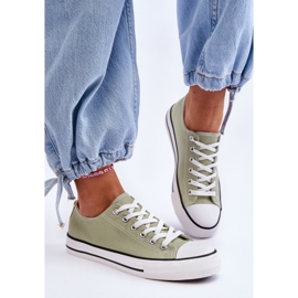 FR1 Baskets basses classiques pour femmes vert clair Vegas 3