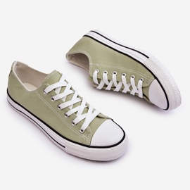 FR1 Baskets basses classiques pour femmes vert clair Vegas 1