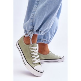FR1 Baskets basses classiques pour femmes vert clair Vegas 4