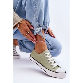 FR1 Baskets basses classiques pour femmes vert clair Vegas 6