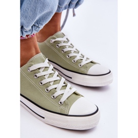 FR1 Baskets basses classiques pour femmes vert clair Vegas 7