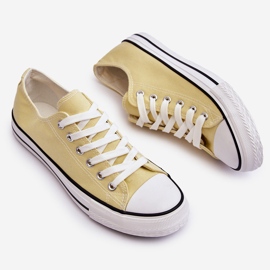 FR1 Baskets basses classiques pour femmes Jaune Vegas 7