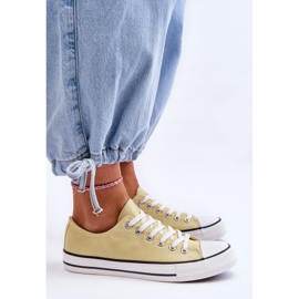 FR1 Baskets basses classiques pour femmes Jaune Vegas 6
