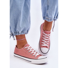 FR1 Baskets Basses Classiques Femme Rose Foncé Vegas 2