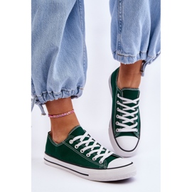 FR1 Baskets basses classiques pour femmes Vert Vegas 2