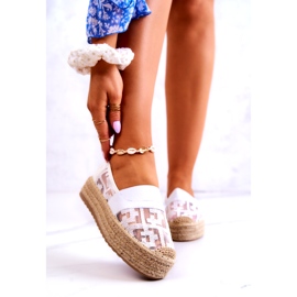 FE1 Espadrilles À Enfiler Berkaley Blanches Femme 1
