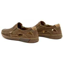 Olivier Chaussures homme en cuir 937MP marron brun 5