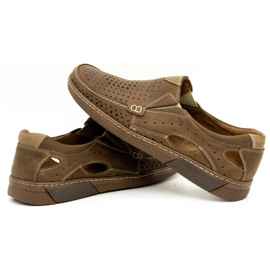 Olivier Chaussures homme en cuir 937MP marron brun 4