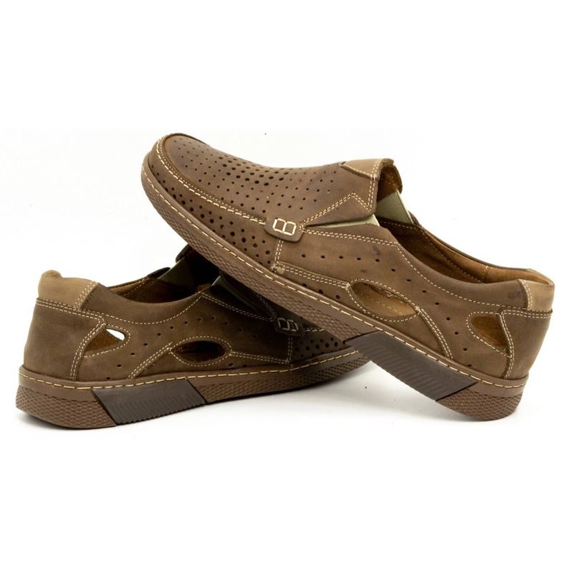 Olivier Chaussures homme en cuir 937MP marron brun 4