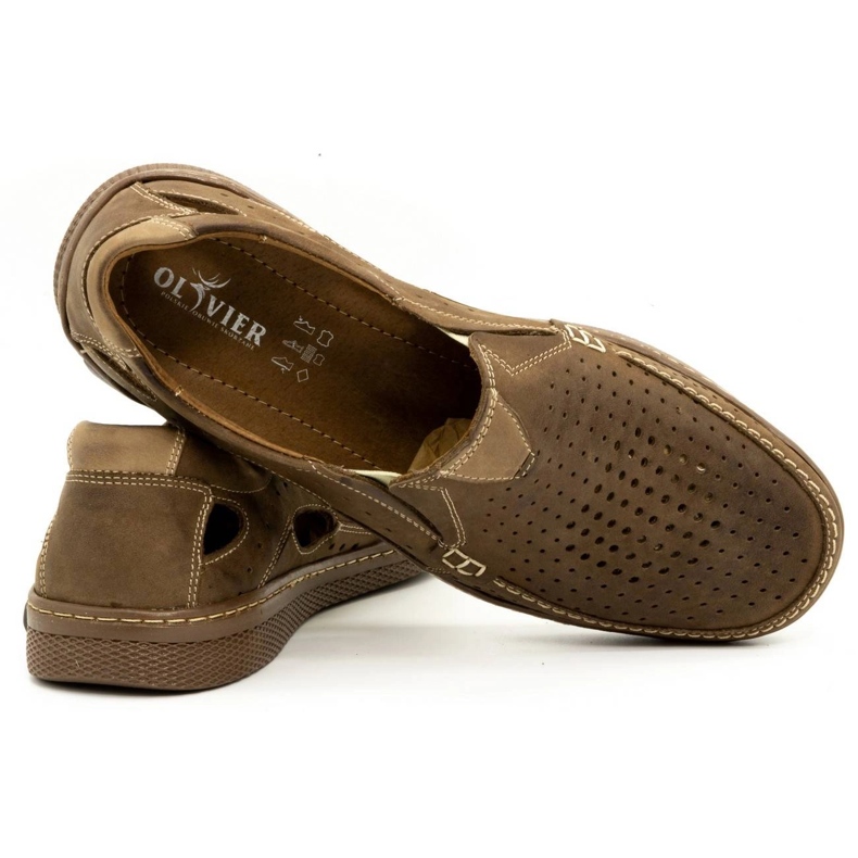 Olivier Chaussures homme en cuir 937MP marron brun 3
