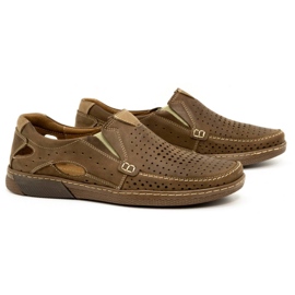 Olivier Chaussures homme en cuir 937MP marron brun 2