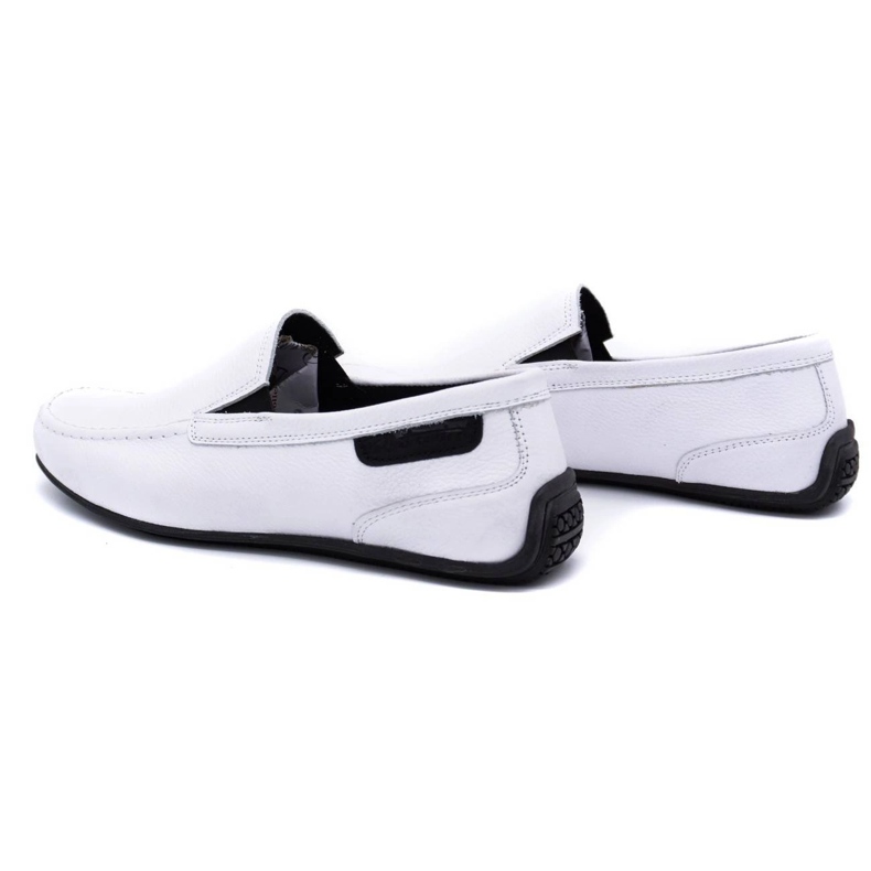 Polbut Mocassins cuir homme 2105 blanc 4