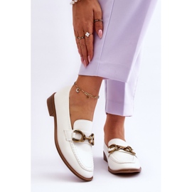 WS1 Mocassins Classiques Femme Blanc Lorien 1