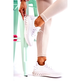 Chaussures de sport pour femmes, matière, blanc 2