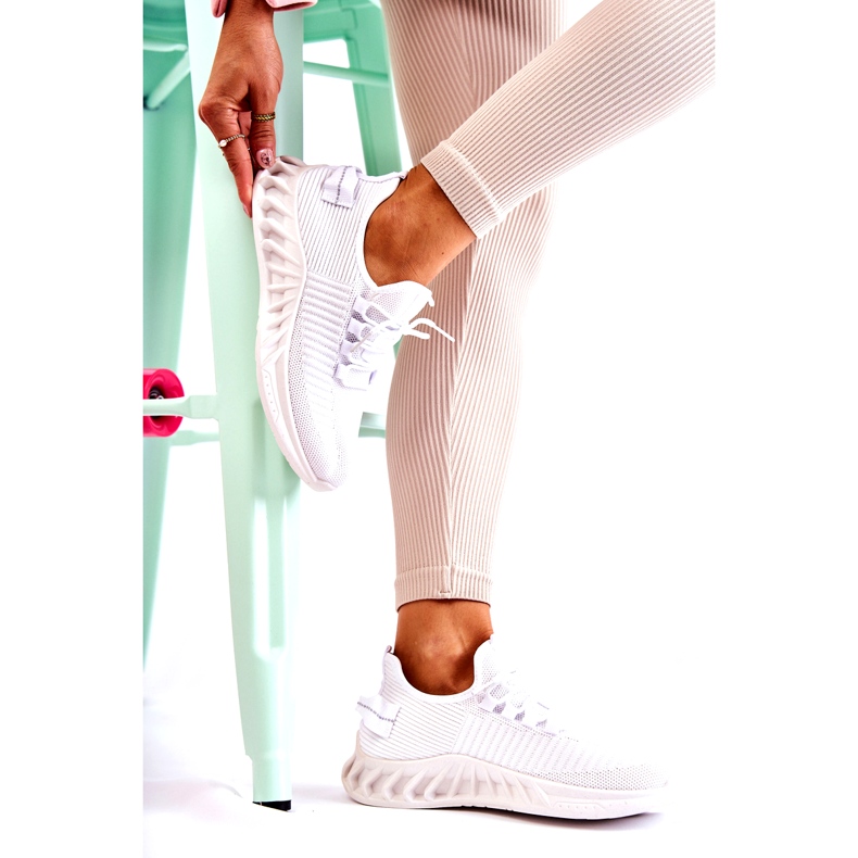 Chaussures de sport pour femmes, matière, blanc 2