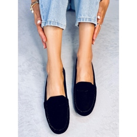Seastar Anaya: Le mocassin daim noir pour femme le noir 1
