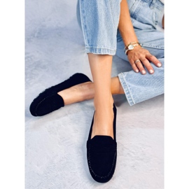 Seastar Anaya: Le mocassin daim noir pour femme le noir 2
