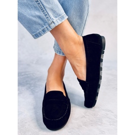 Seastar Anaya: Le mocassin daim noir pour femme le noir 5