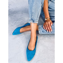 Seastar Ballerines Keys LT.BLUE avec semelle intérieure en cuir bleu 1