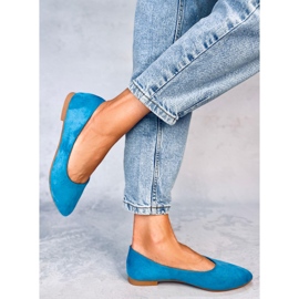 Seastar Ballerines Keys LT.BLUE avec semelle intérieure en cuir bleu 4