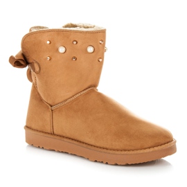 Kylie Mukluki avec perles brun 1 Kylie Mukluki avec perles brun 1