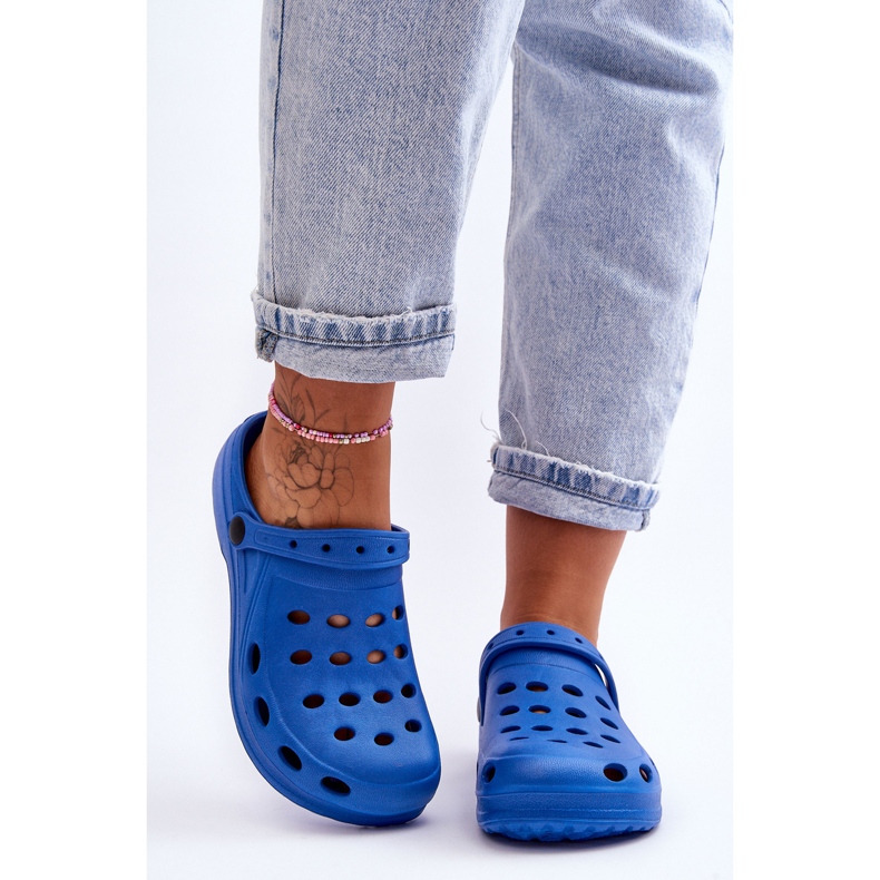 Flameshoes Pantoufles bleues en mousse Eva pour femmes 1 Flameshoes Pantoufles bleues en mousse Eva pour femmes 1