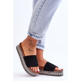 WR1 Chaussons en Daim Lisse pour Femme Noir Hayen 2